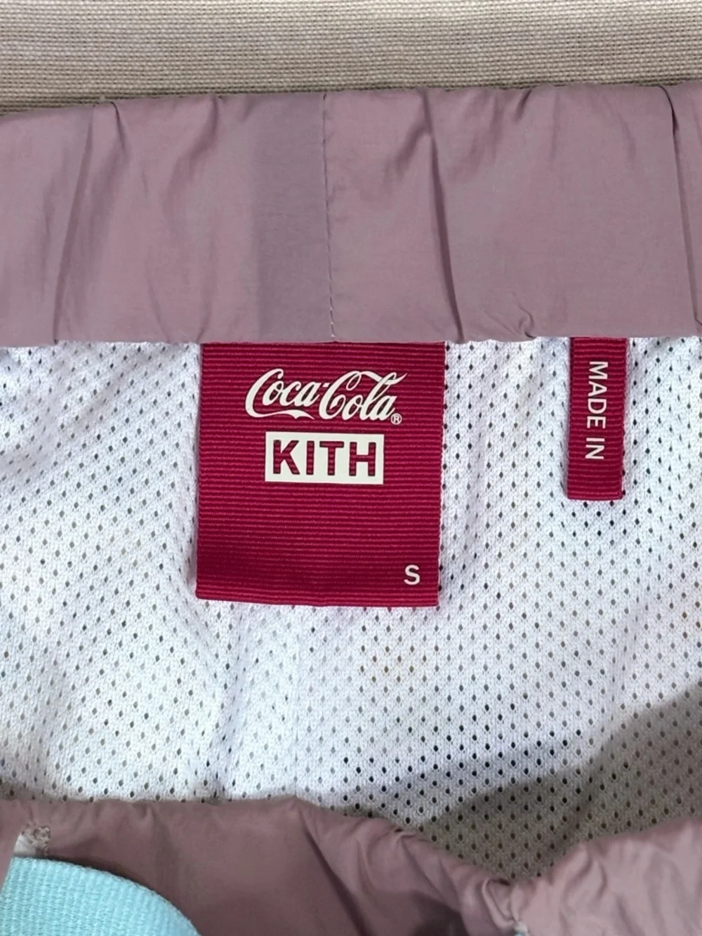 KITH Coca Cola Pendleton Swim Shorts Tribal Print Mesh Lined Size S